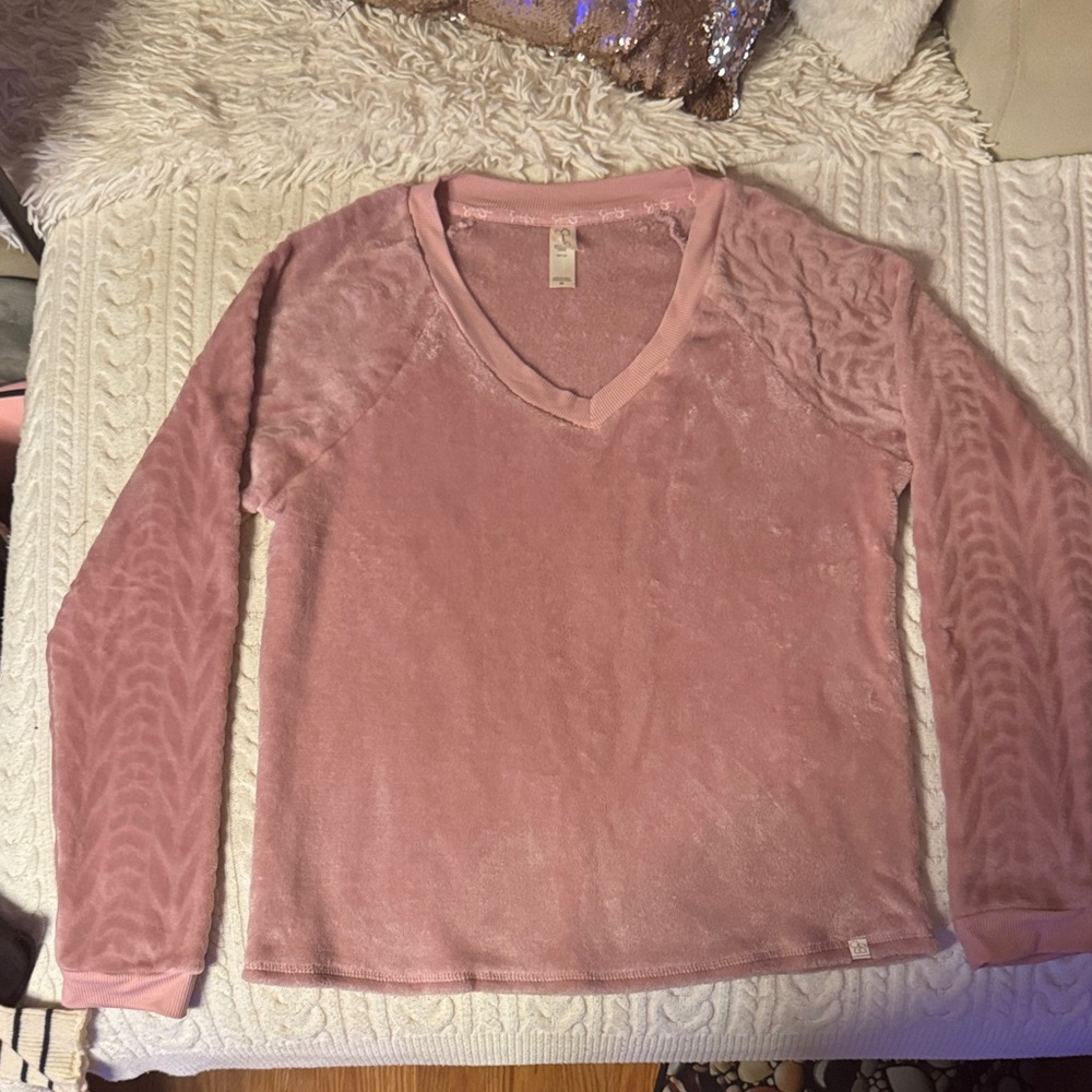 Jessica Simpson Pink Textured Top Medium
